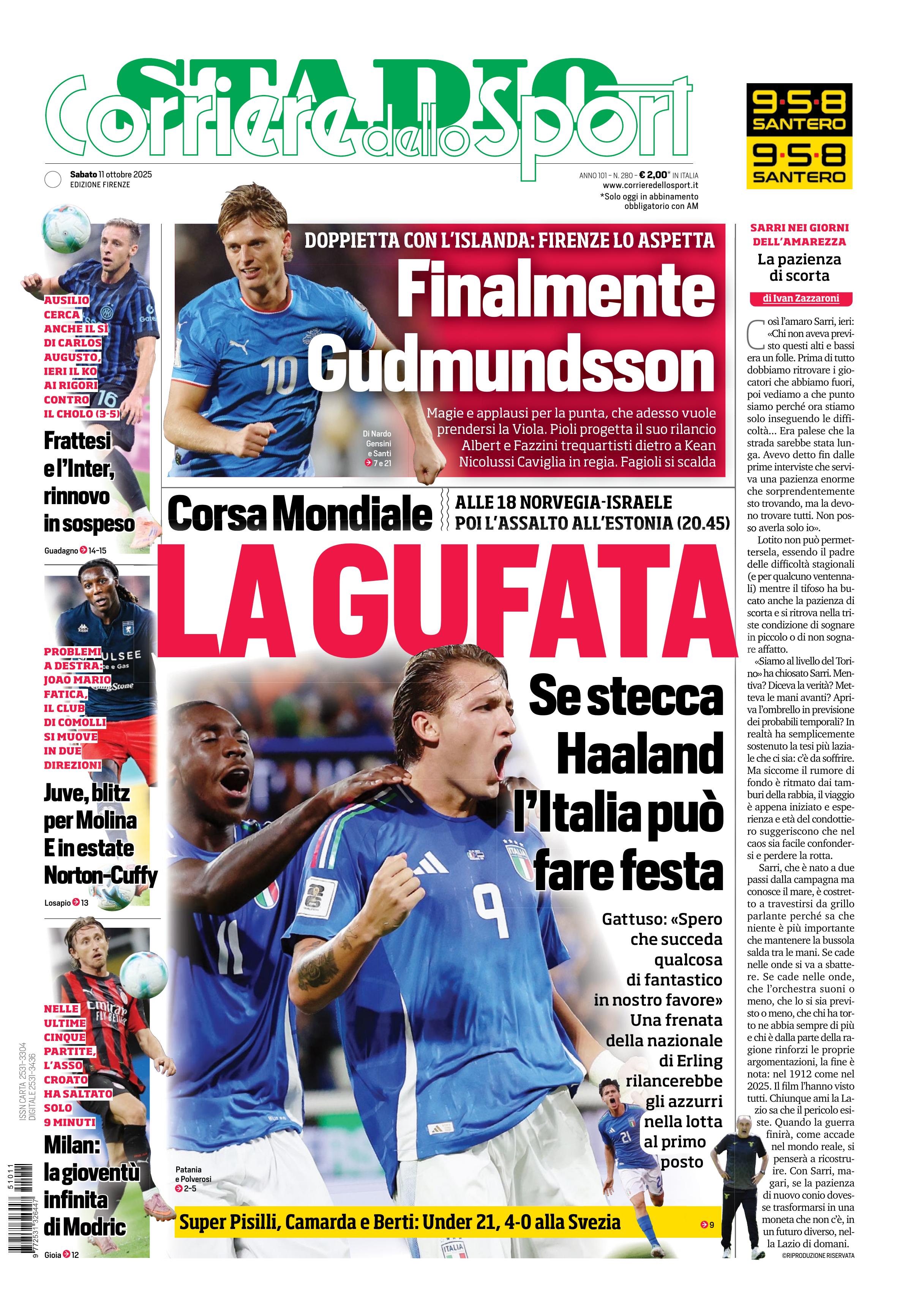 0823 Corriere dello Sport - Firenze - 30 Giorni