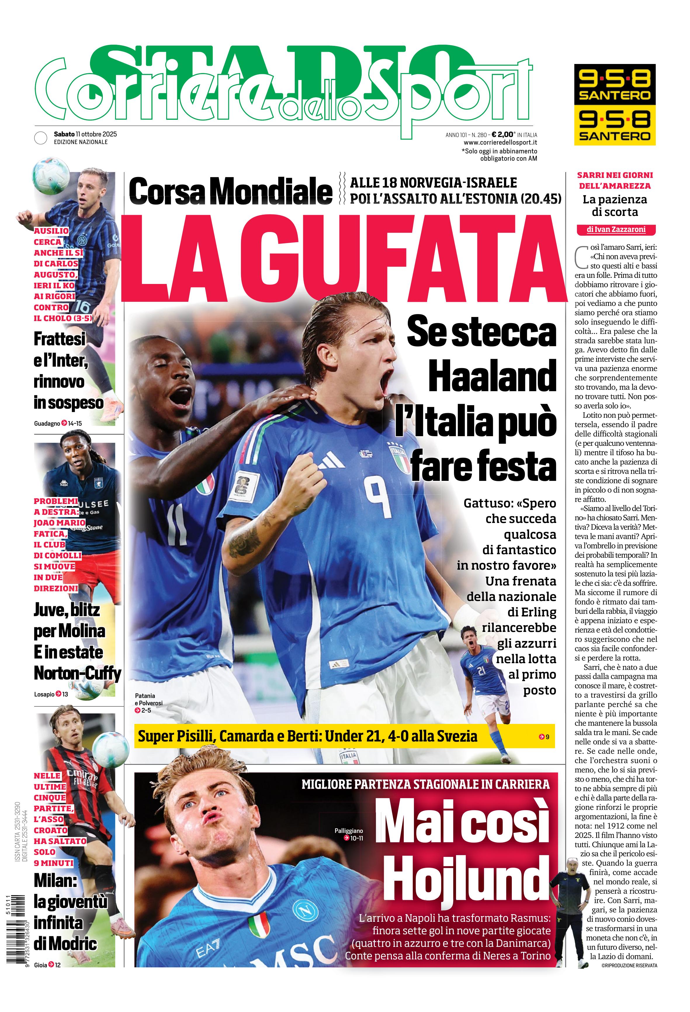 0823 Corriere dello Sport - Stadio - 30 Giorni
