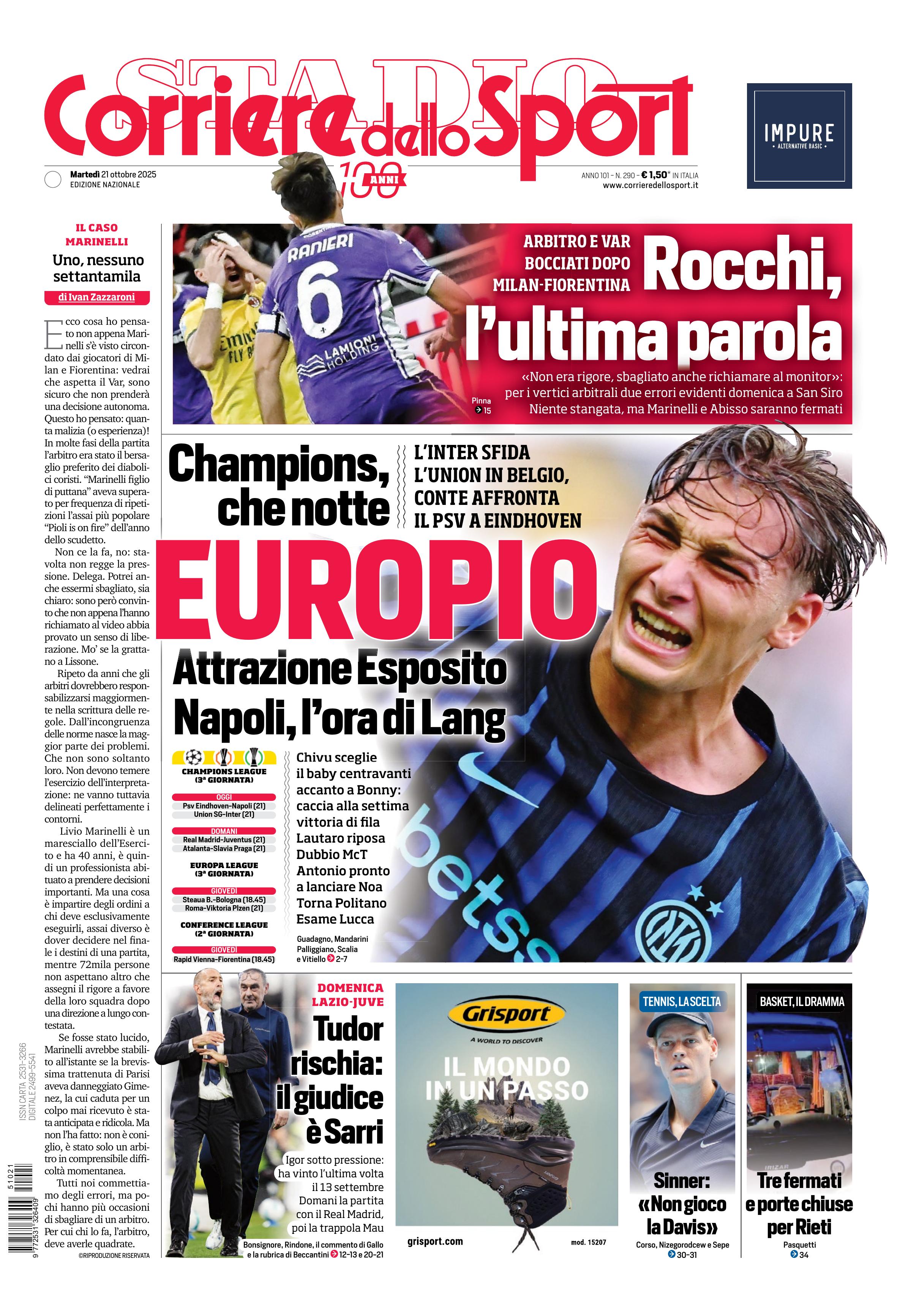 0823 Corriere dello Sport - Nazionale - 7 Giorni