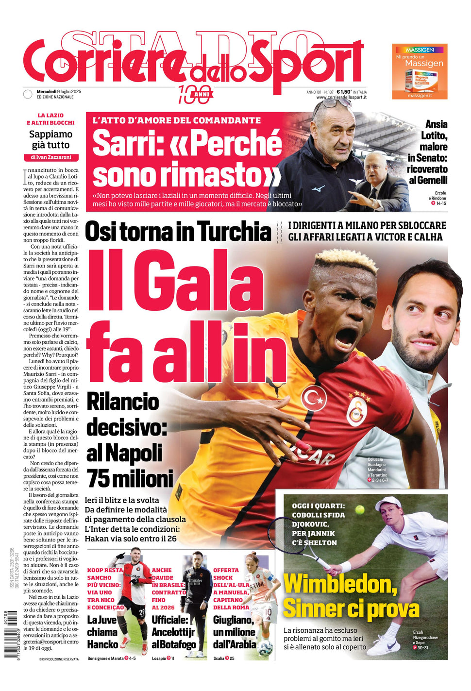 Corriere dello Sport - Nazionale - 30 Giorni