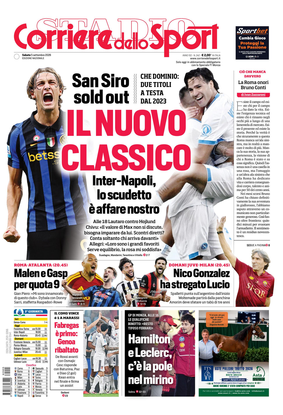 Corriere dello Sport - Nazionale - 30 Giorni