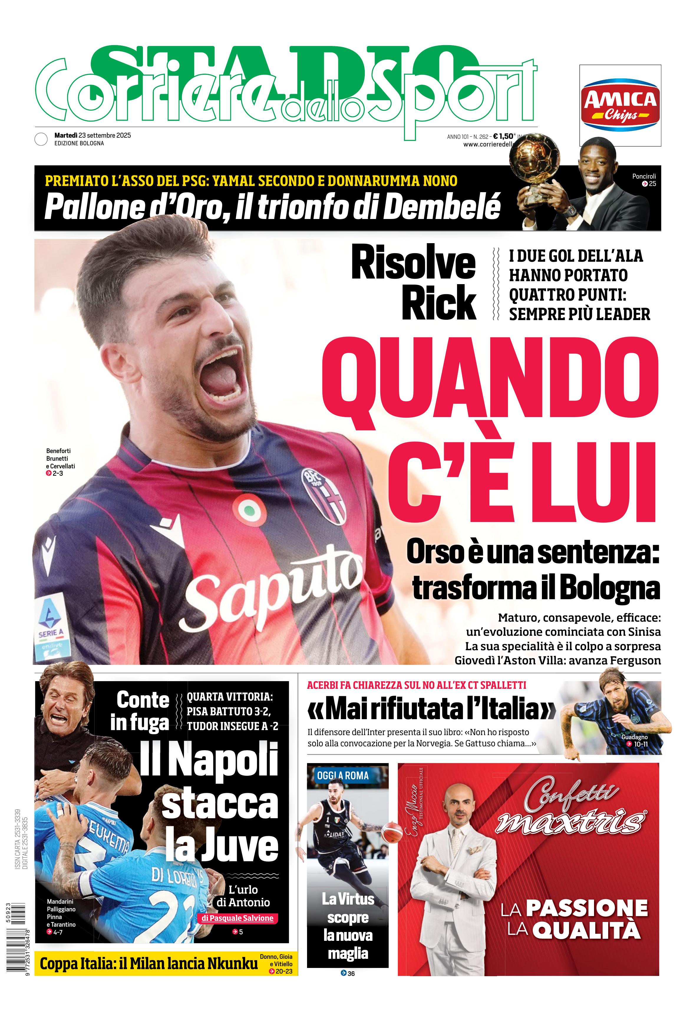 0823 Corriere dello Sport - Bologna - 30 Giorni