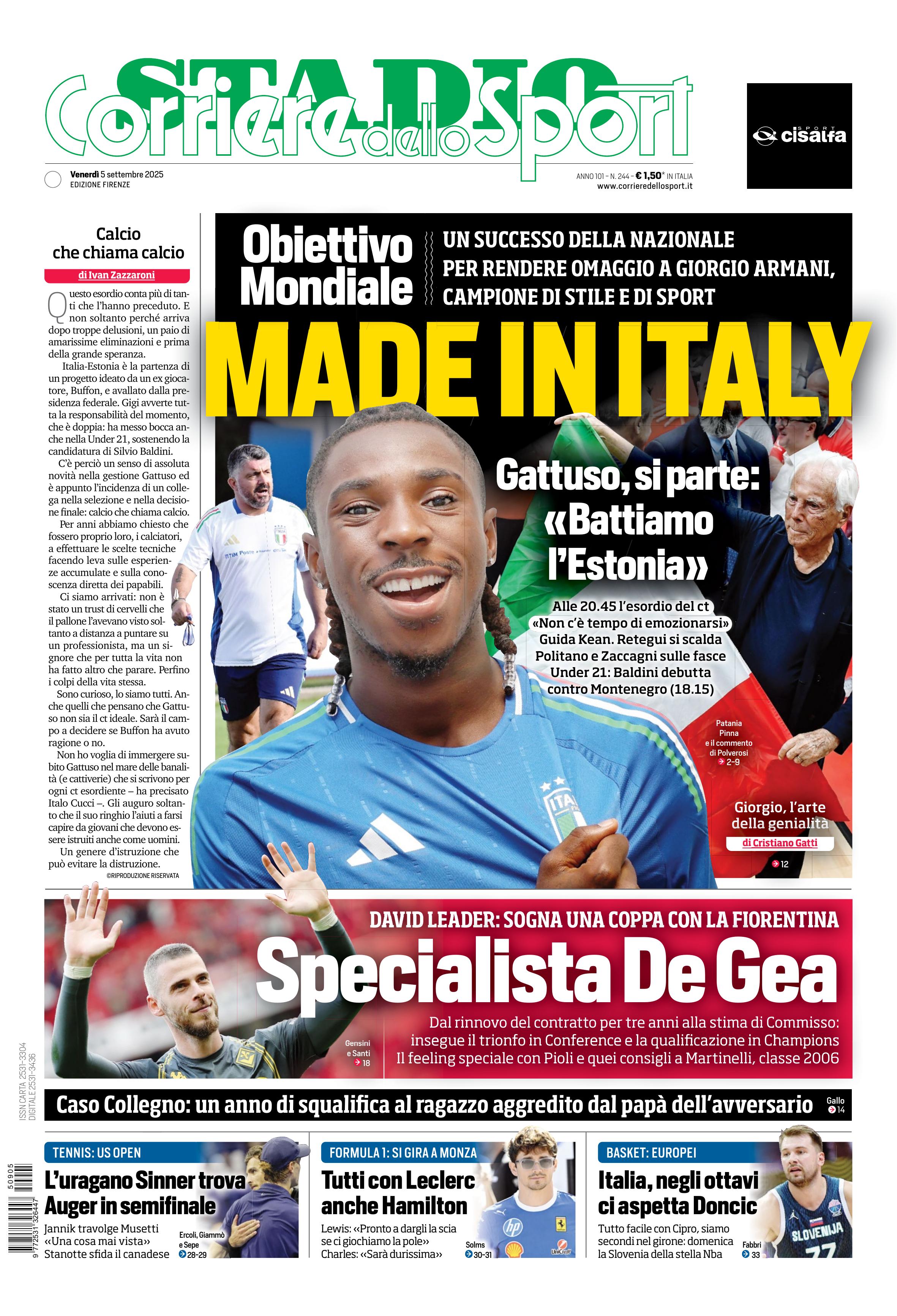 0823 Corriere dello Sport - Firenze - 30 Giorni