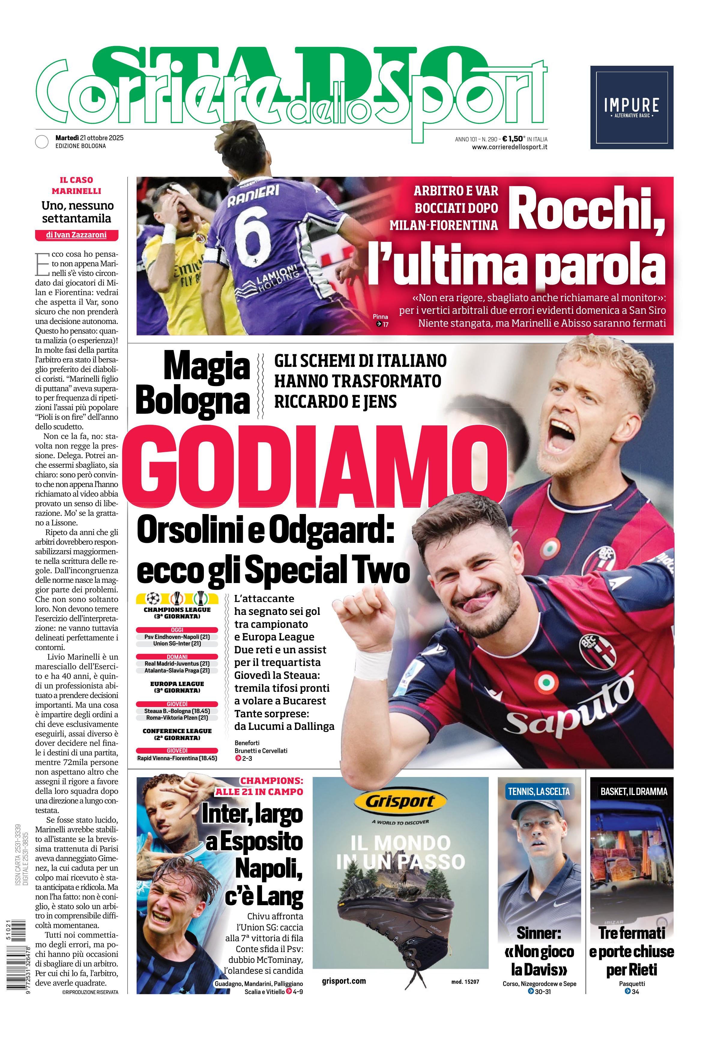 0823 Corriere dello Sport - Bologna - 30 Giorni
