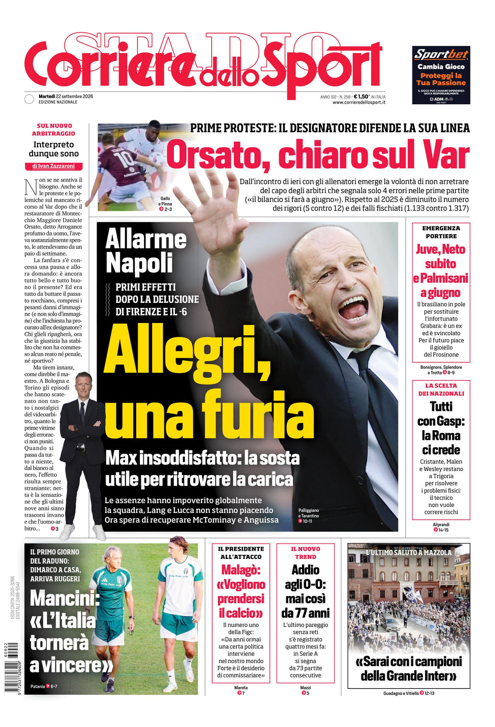 Corriere dello Sport - Nazionale - 30 Giorni