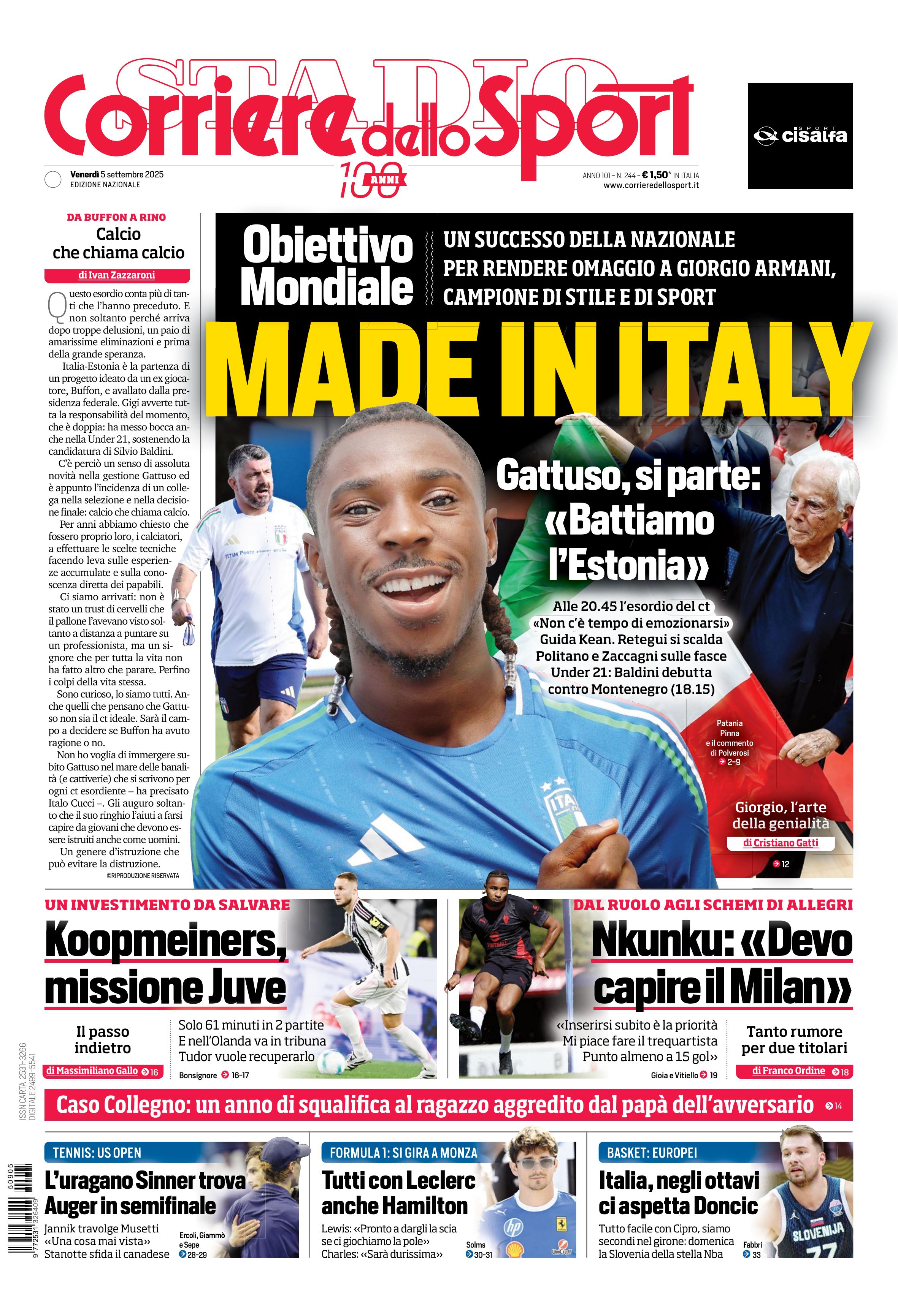 0823 Corriere dello Sport - Nazionale - 7 Giorni