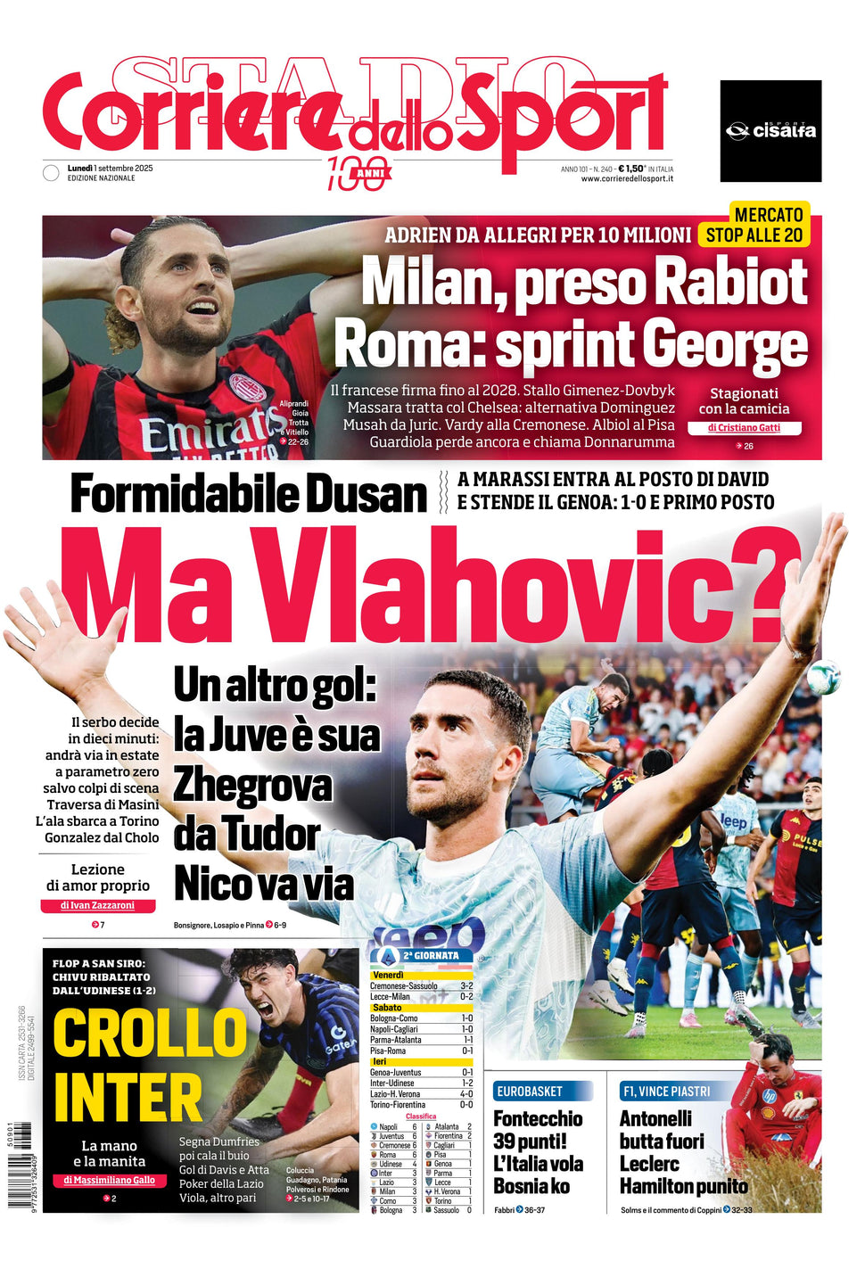 Corriere dello Sport - Nazionale - 30 Giorni