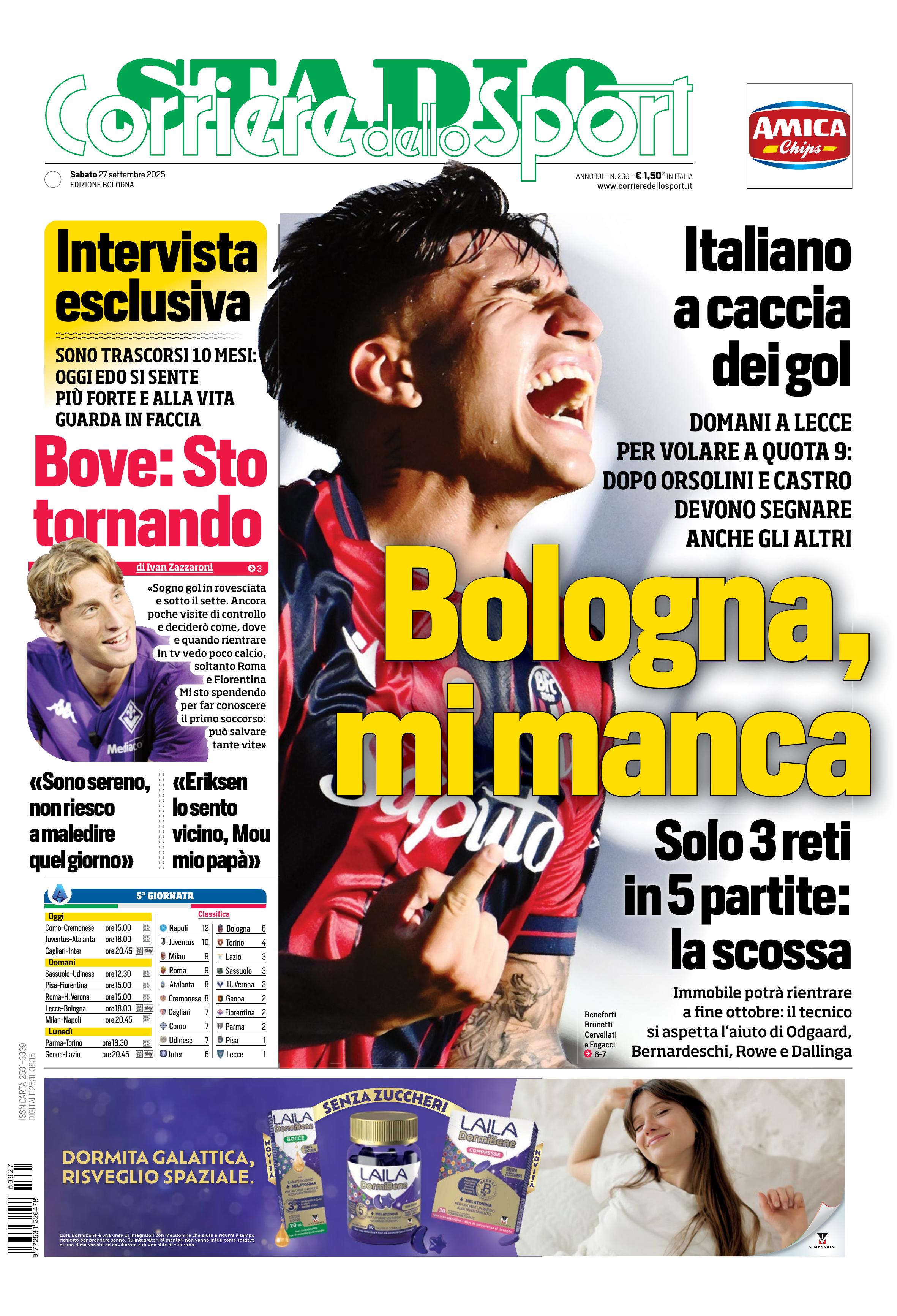 0823 Corriere dello Sport - Bologna - 30 Giorni