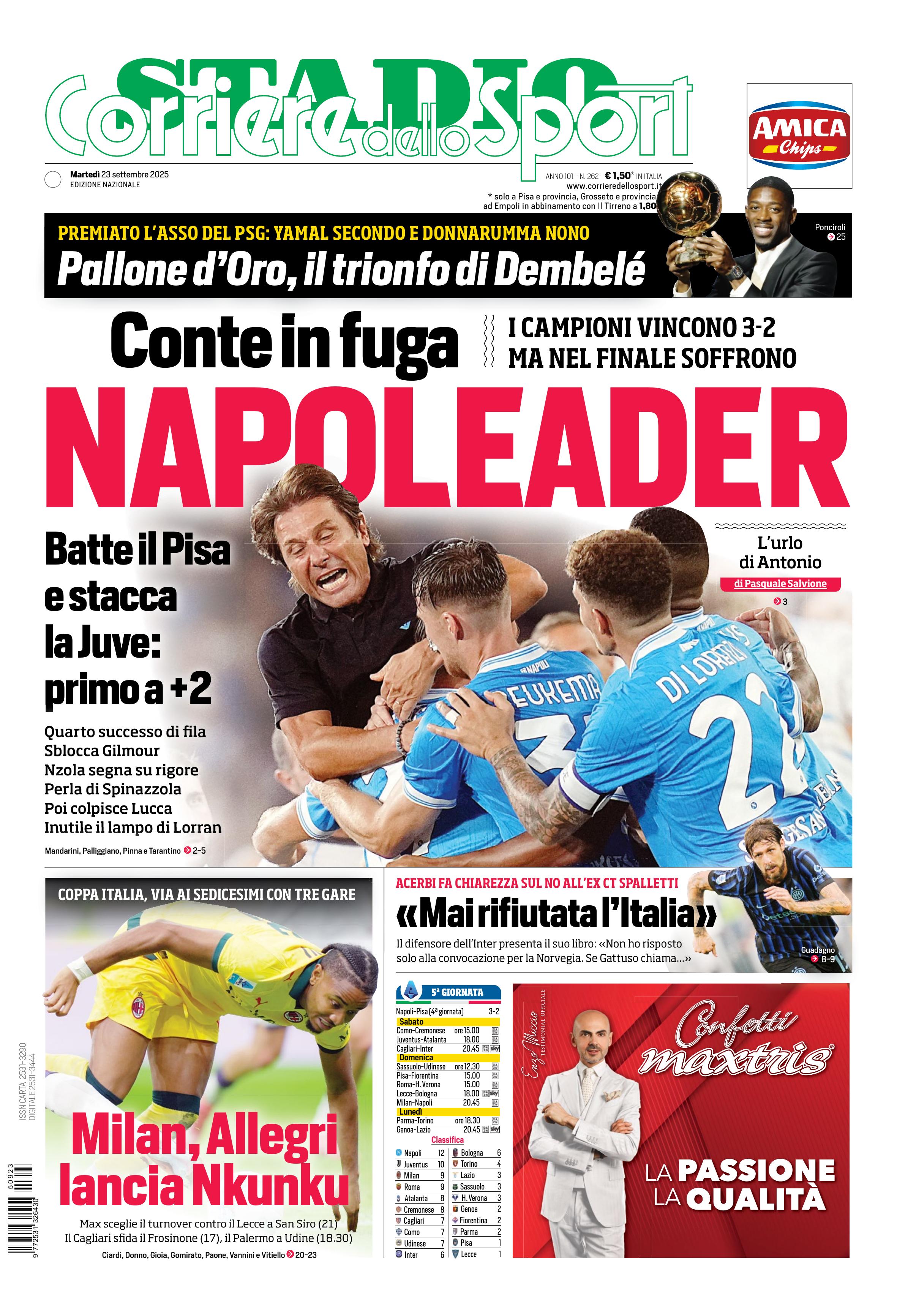0823 Corriere dello Sport - Stadio - 30 Giorni
