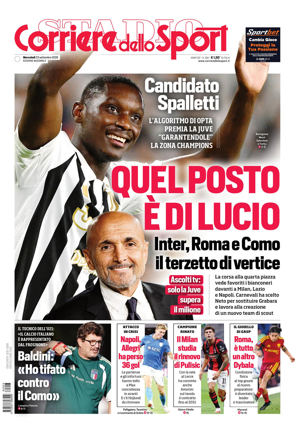 Corriere dello Sport - Nazionale - 30 Giorni