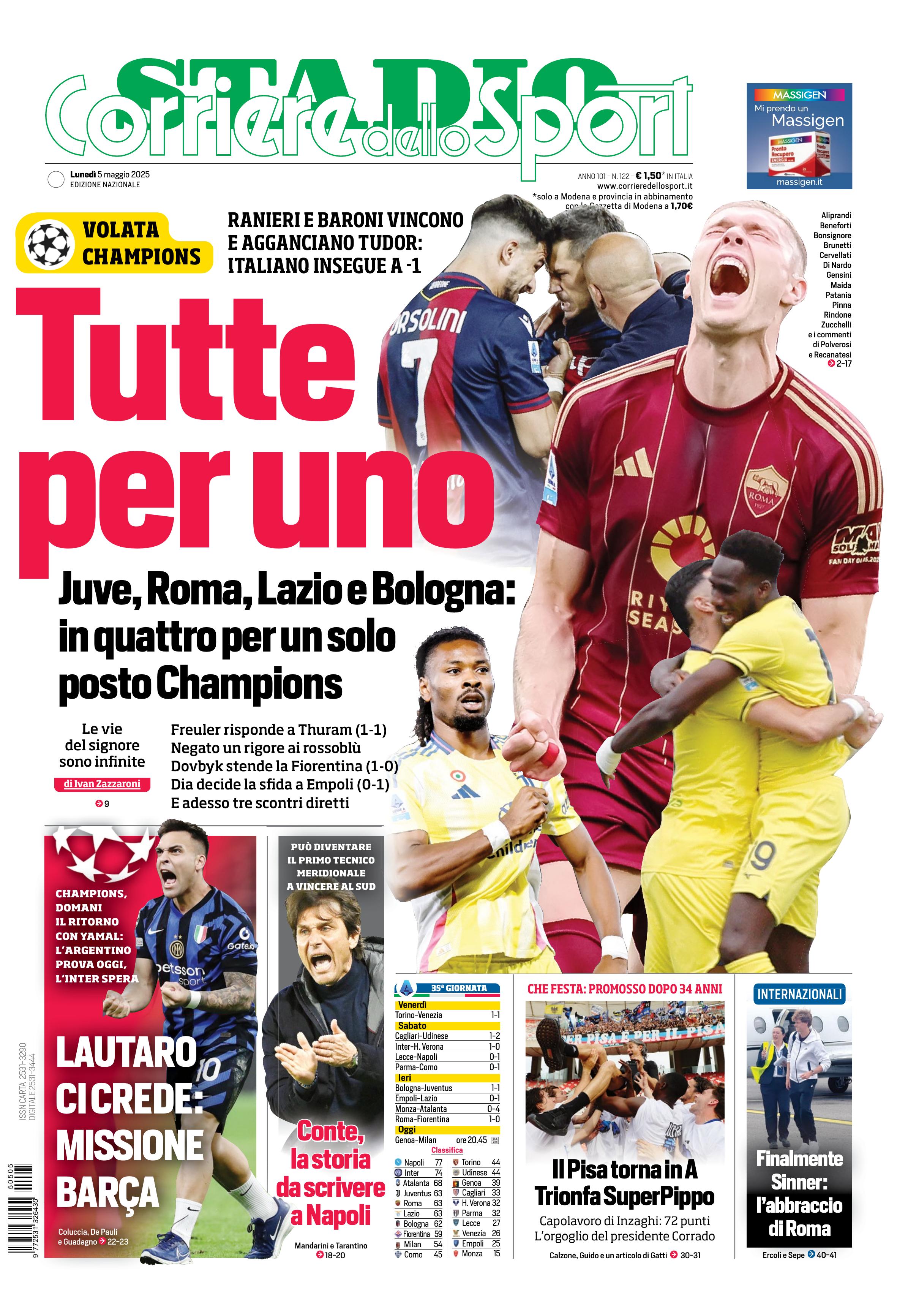 0823 Corriere dello Sport - Stadio - 30 Giorni