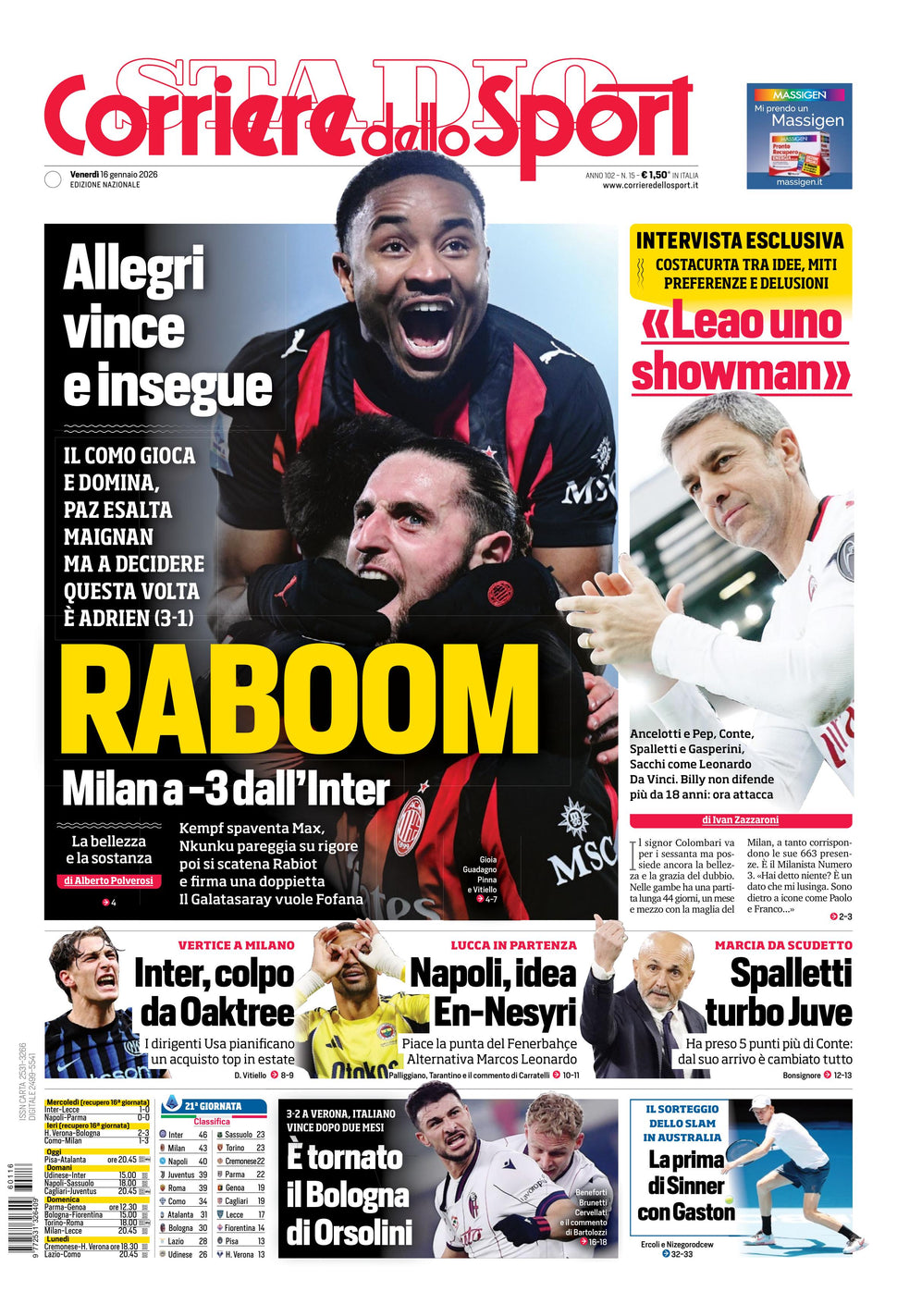 Corriere dello Sport - Nazionale - 30 Giorni