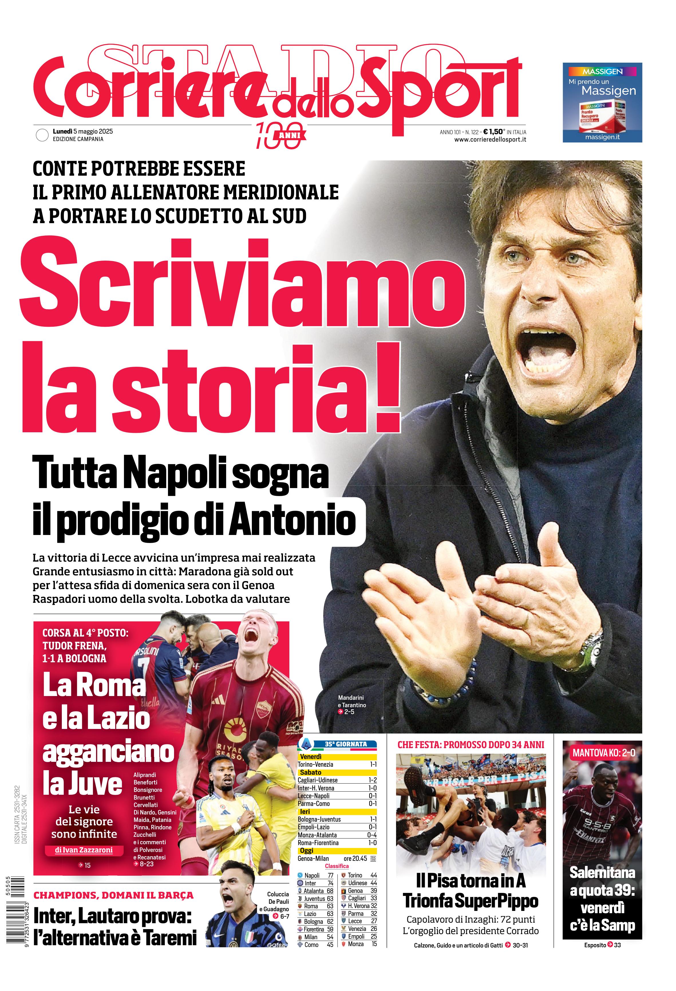 0823 Corriere dello Sport - Campania - 30 Giorni
