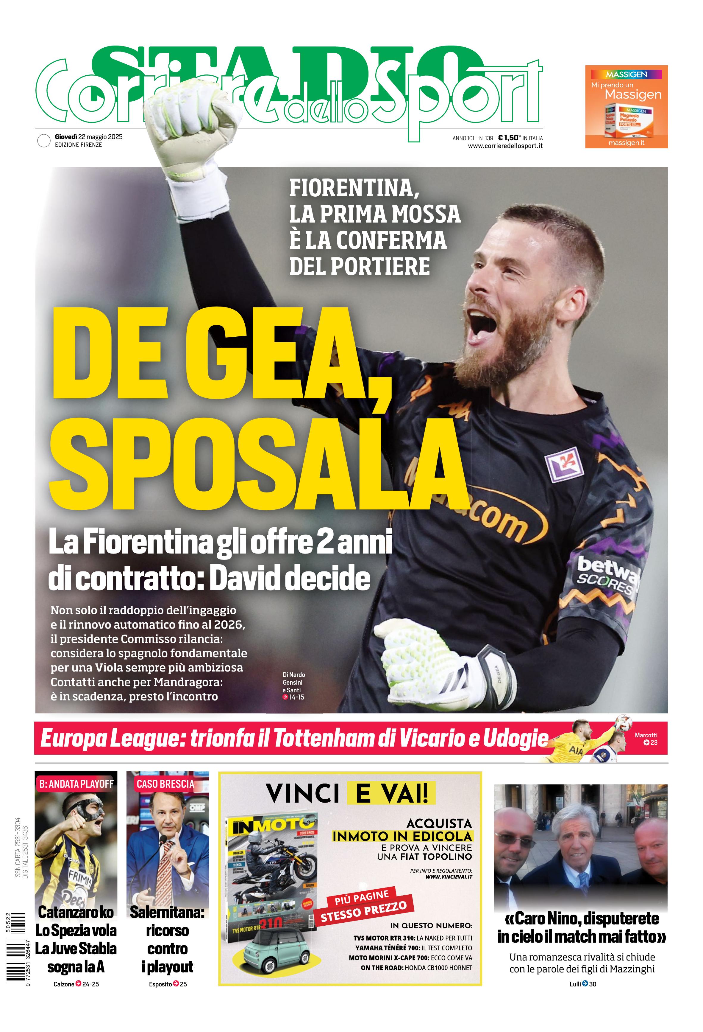 0823 Corriere dello Sport - Firenze - 30 Giorni