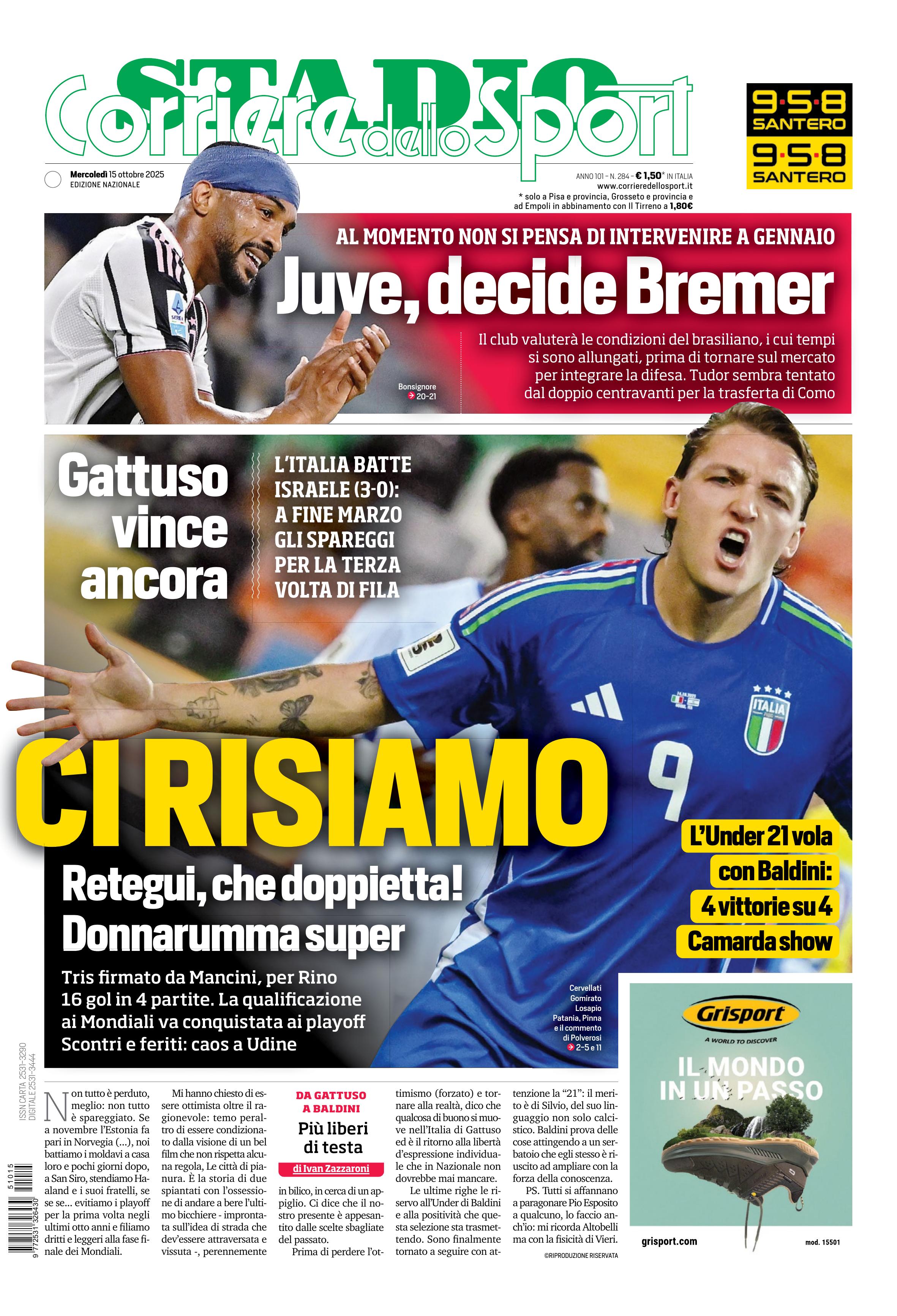 0823 Corriere dello Sport - Stadio - 30 Giorni