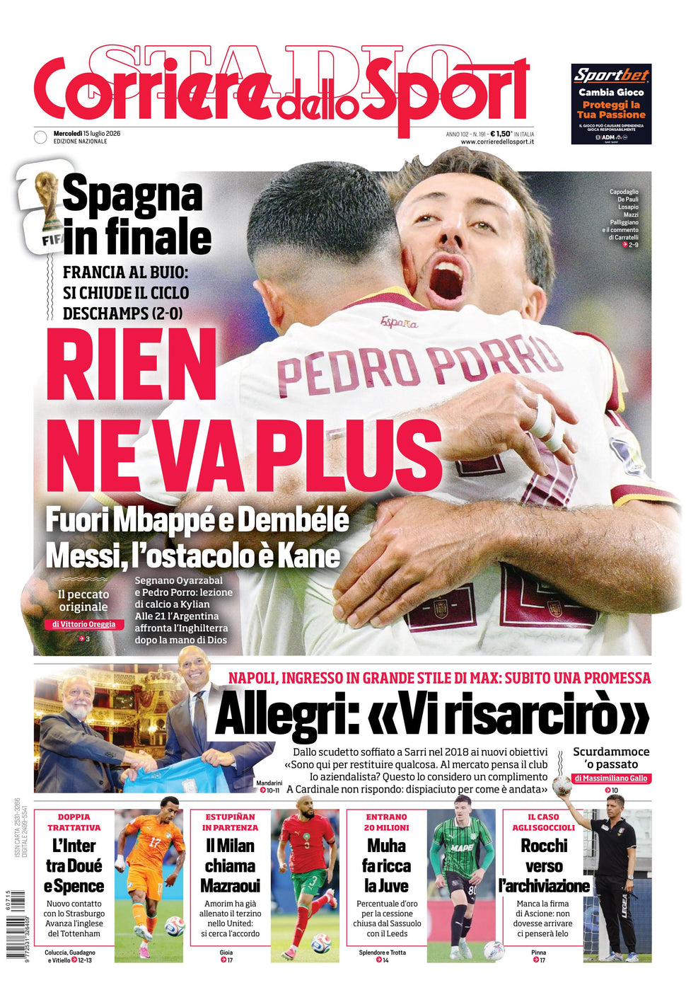 Corriere dello Sport - Nazionale - 30 Giorni