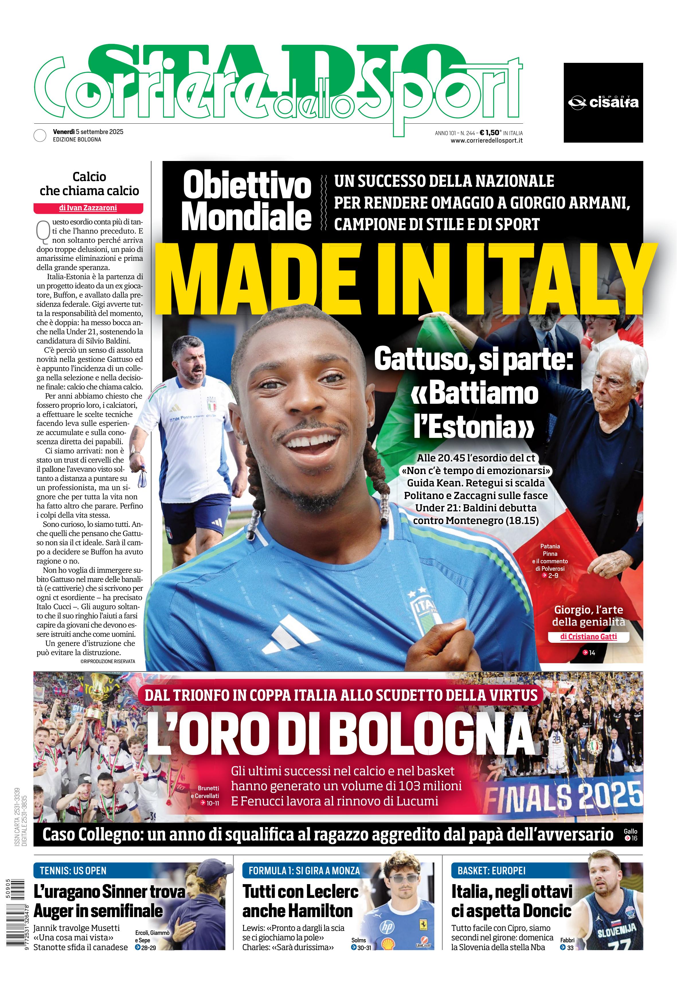 0823 Corriere dello Sport - Bologna - 30 Giorni