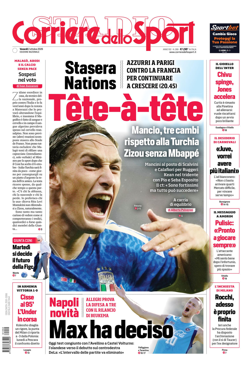 Nuovo Corriere dello Sport - Nazionale - 30 Giorni Full