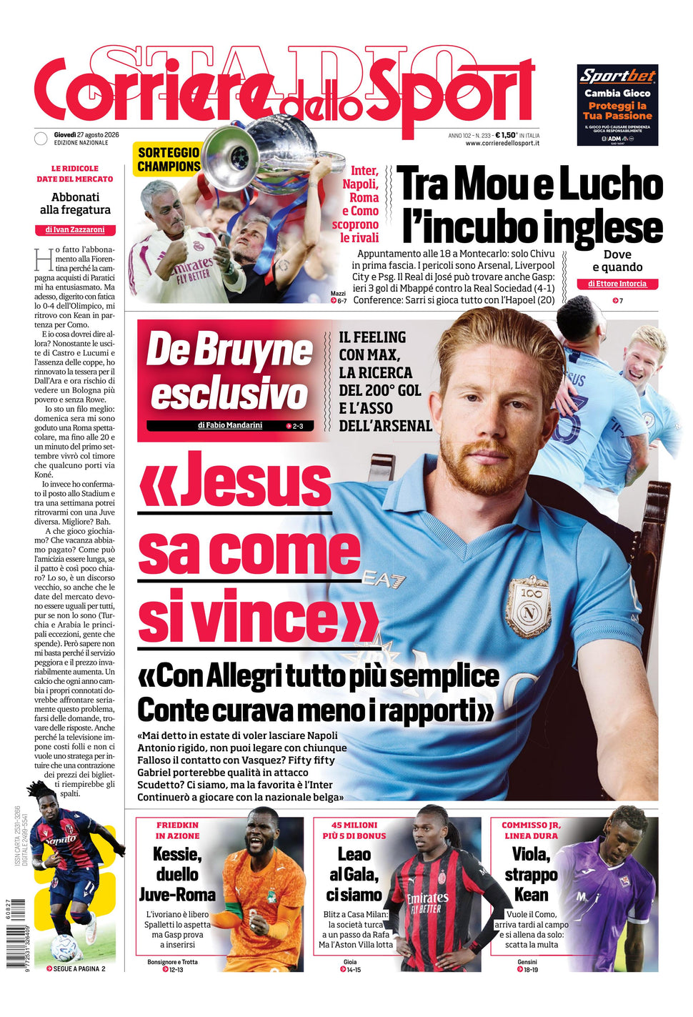 Corriere dello Sport - Nazionale - 30 Giorni