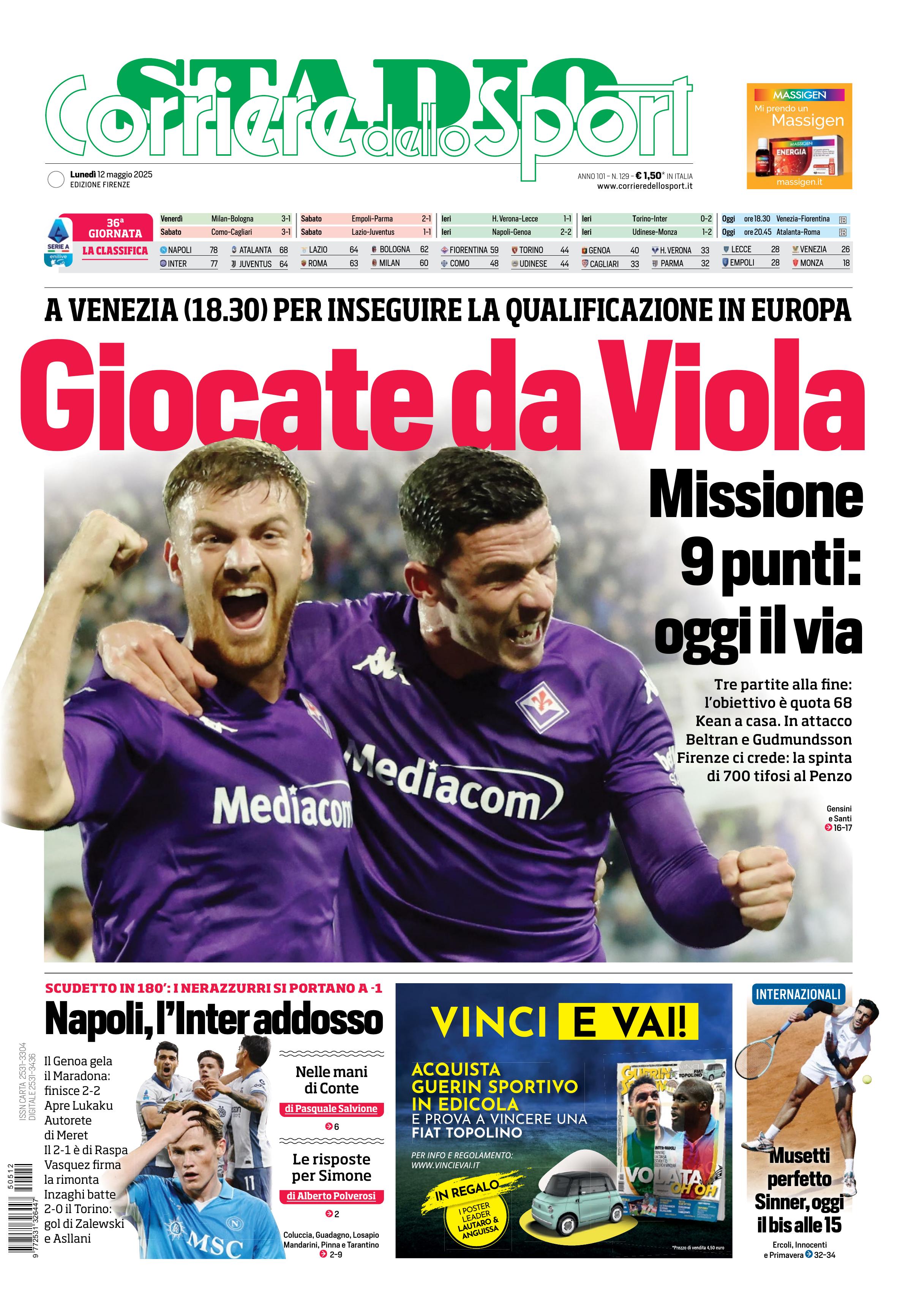 0823 Corriere dello Sport - Firenze - 30 Giorni