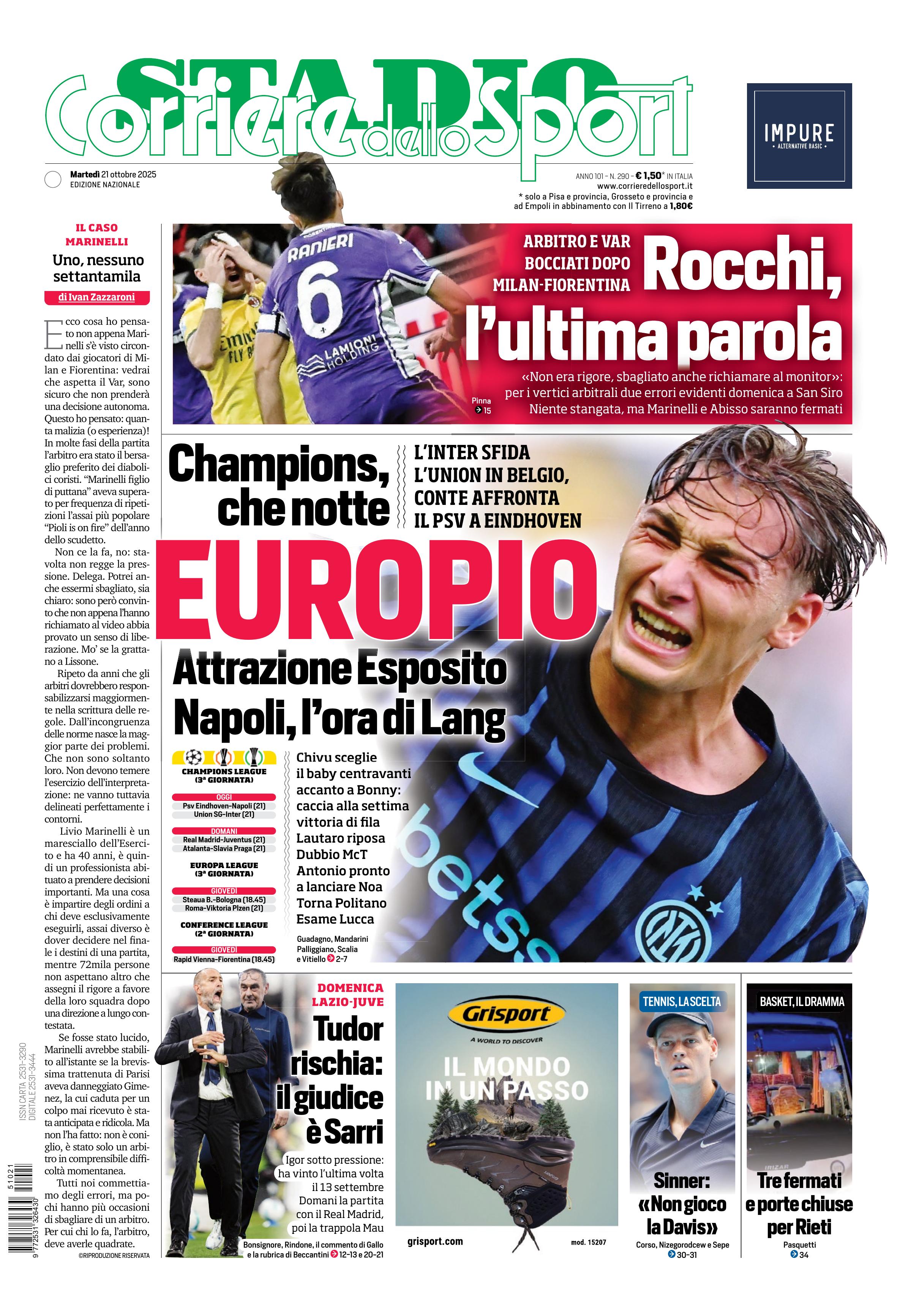0823 Corriere dello Sport - Stadio - 30 Giorni