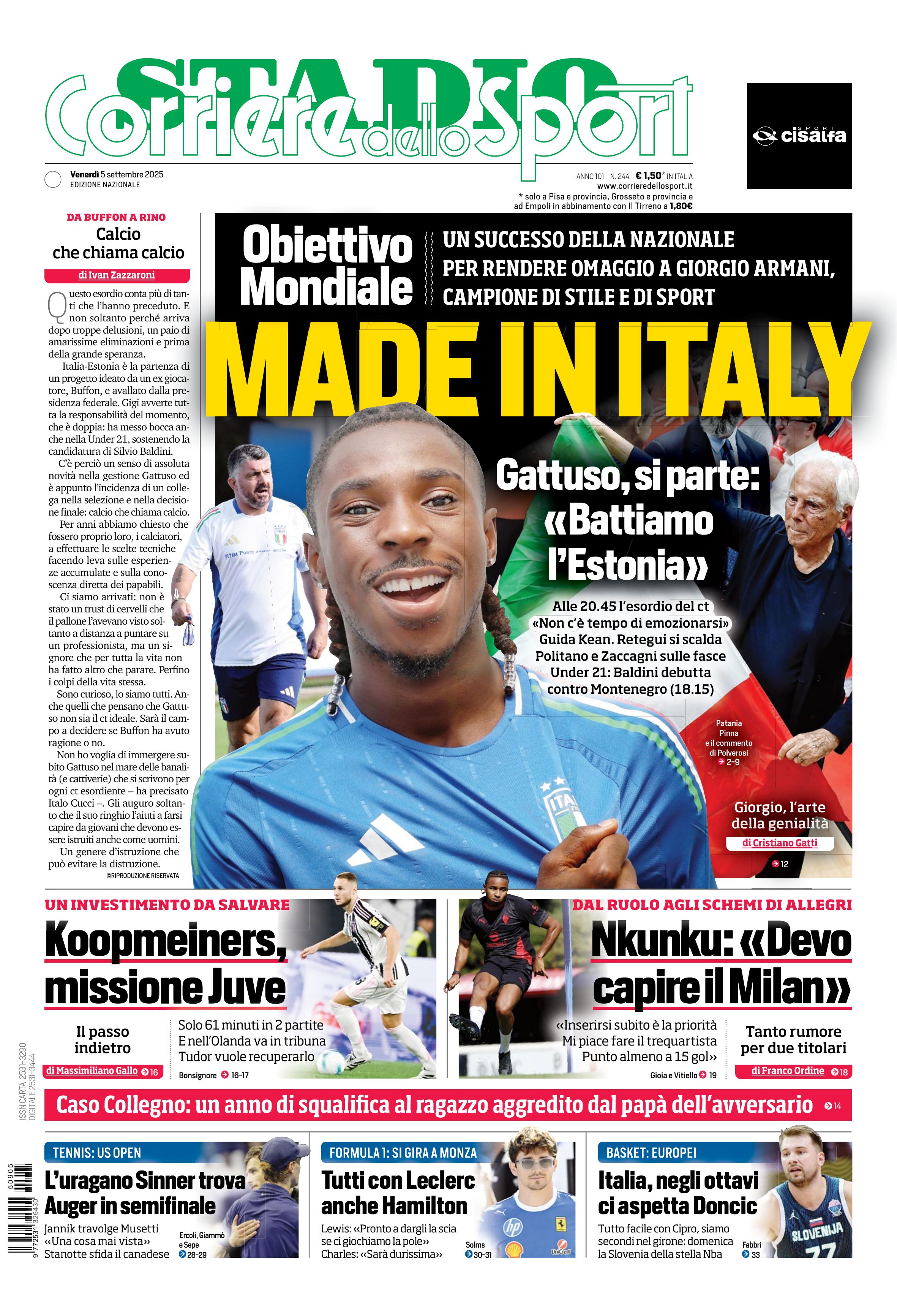 0823 Corriere dello Sport - Stadio - 30 Giorni