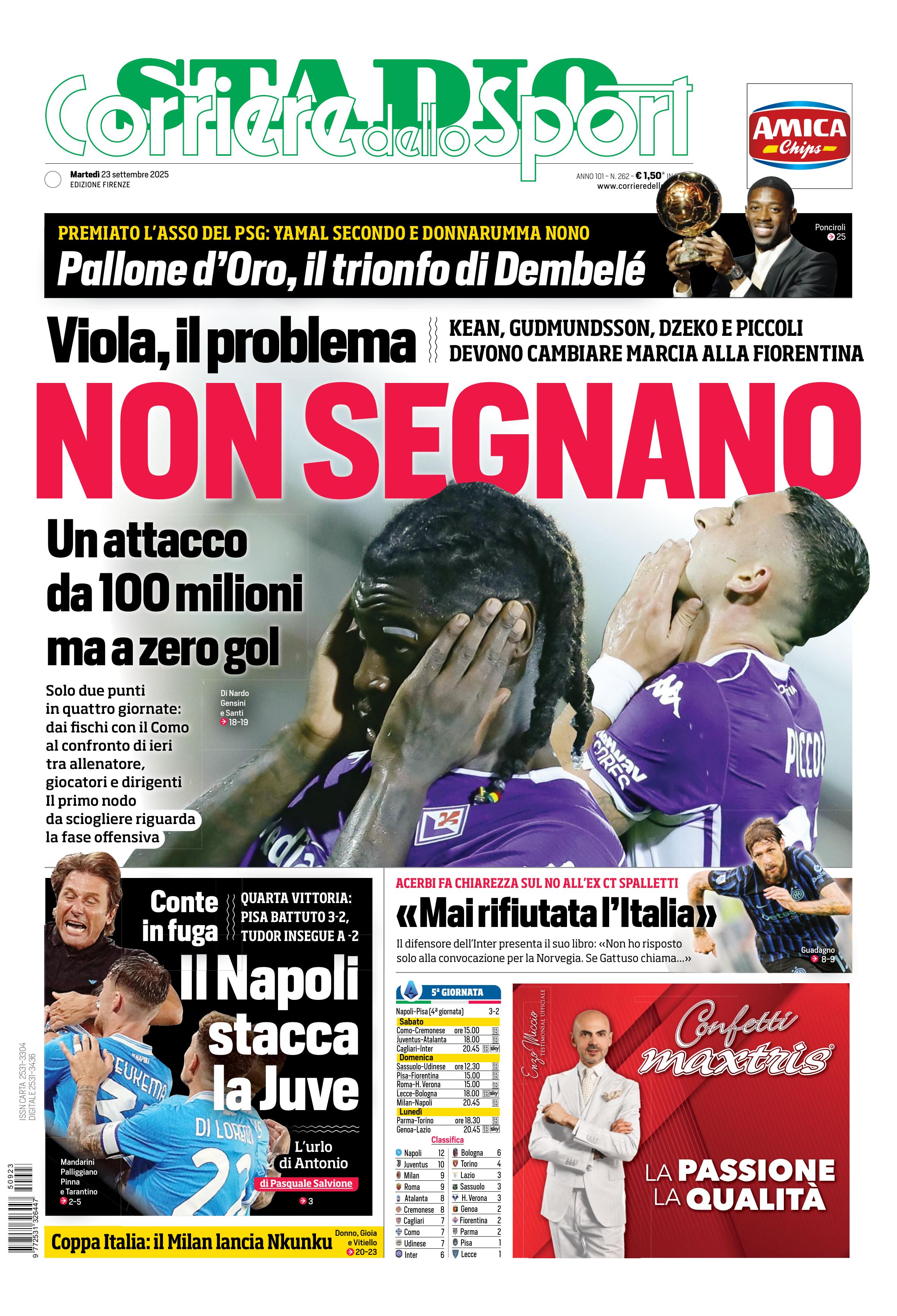 0823 Corriere dello Sport - Firenze - 30 Giorni