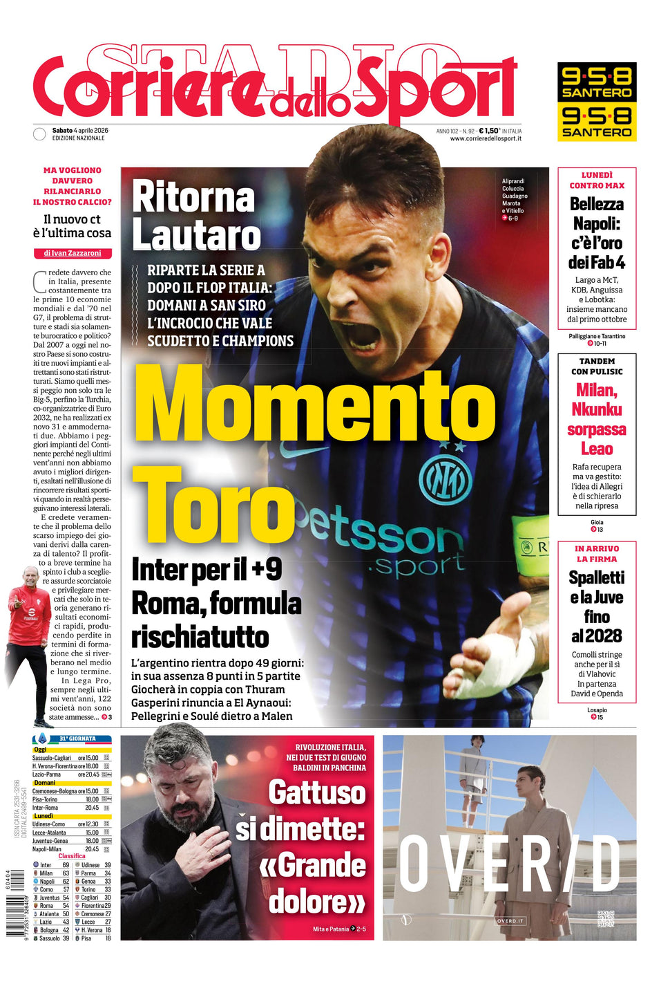 Corriere dello Sport - Nazionale - 30 Giorni