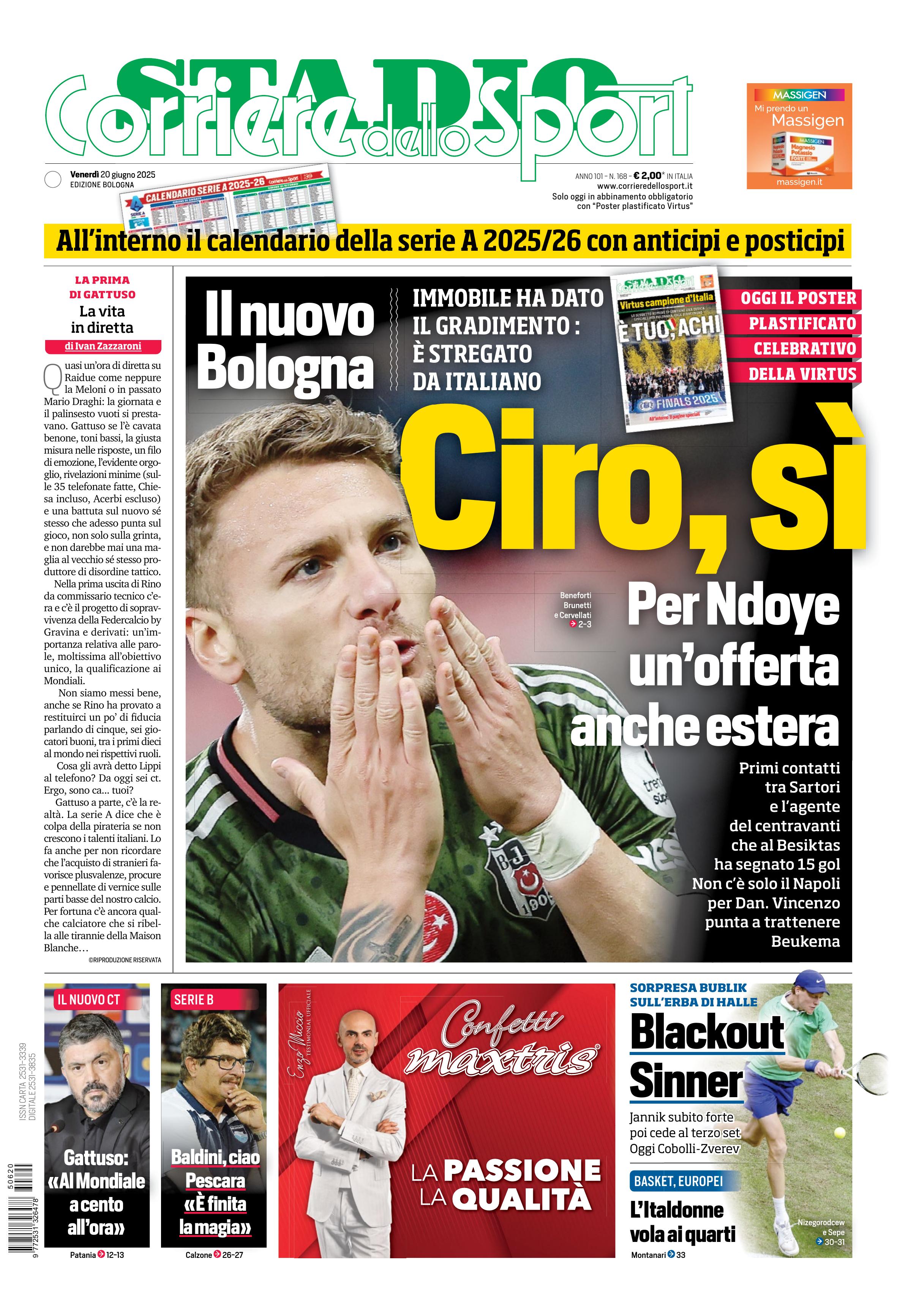 0823 Corriere dello Sport - Bologna - 30 Giorni