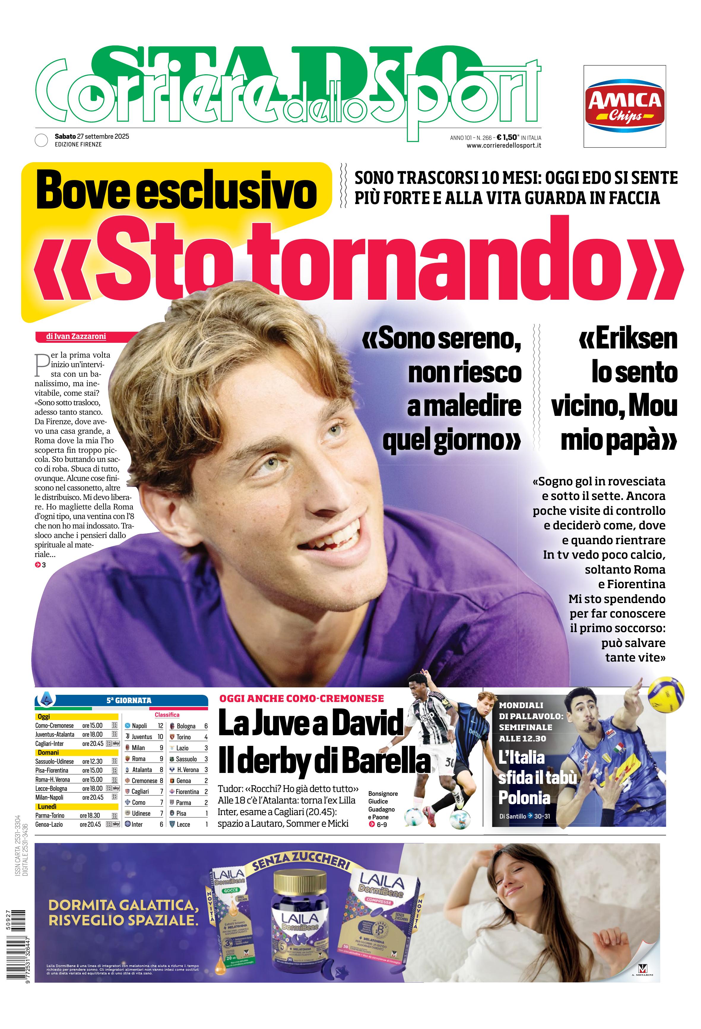 0823 Corriere dello Sport - Firenze - 30 Giorni