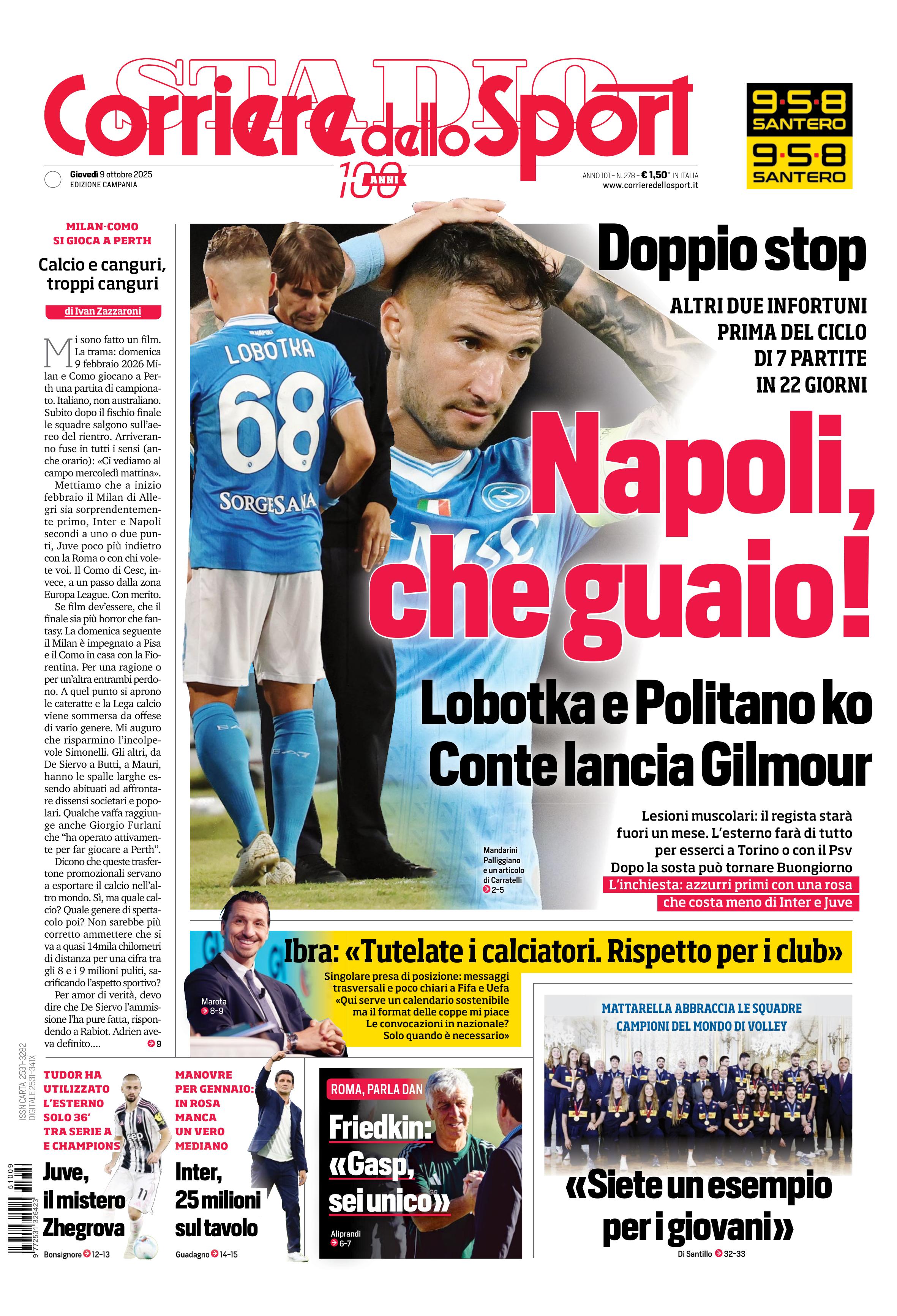 0823 Corriere dello Sport - Campania - 30 Giorni