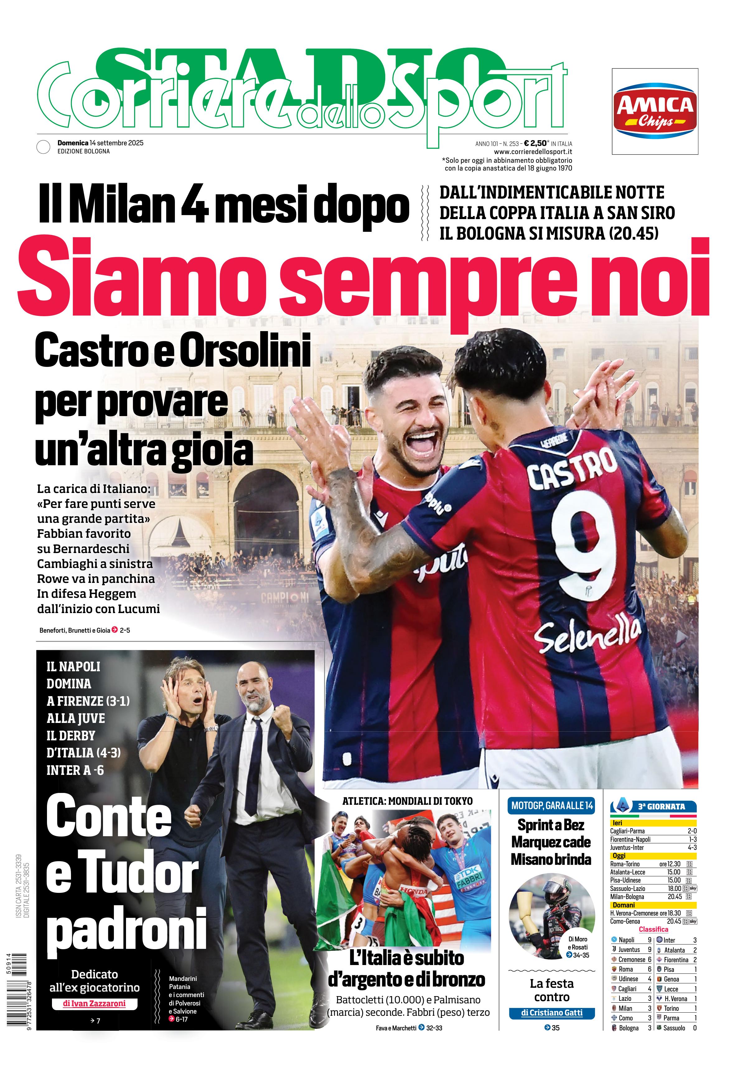 0823 Corriere dello Sport - Bologna - 30 Giorni