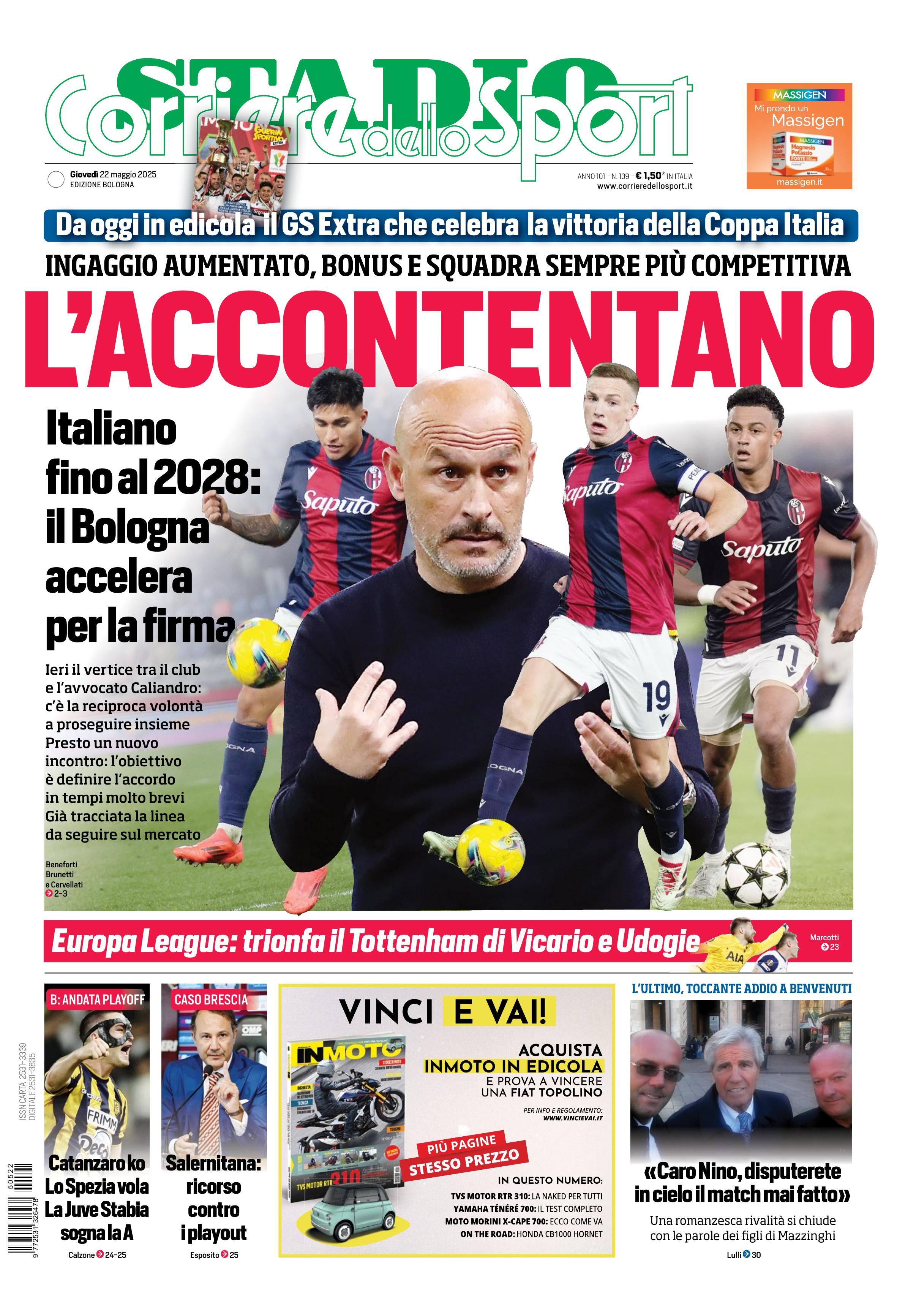 0823 Corriere dello Sport - Bologna - 30 Giorni