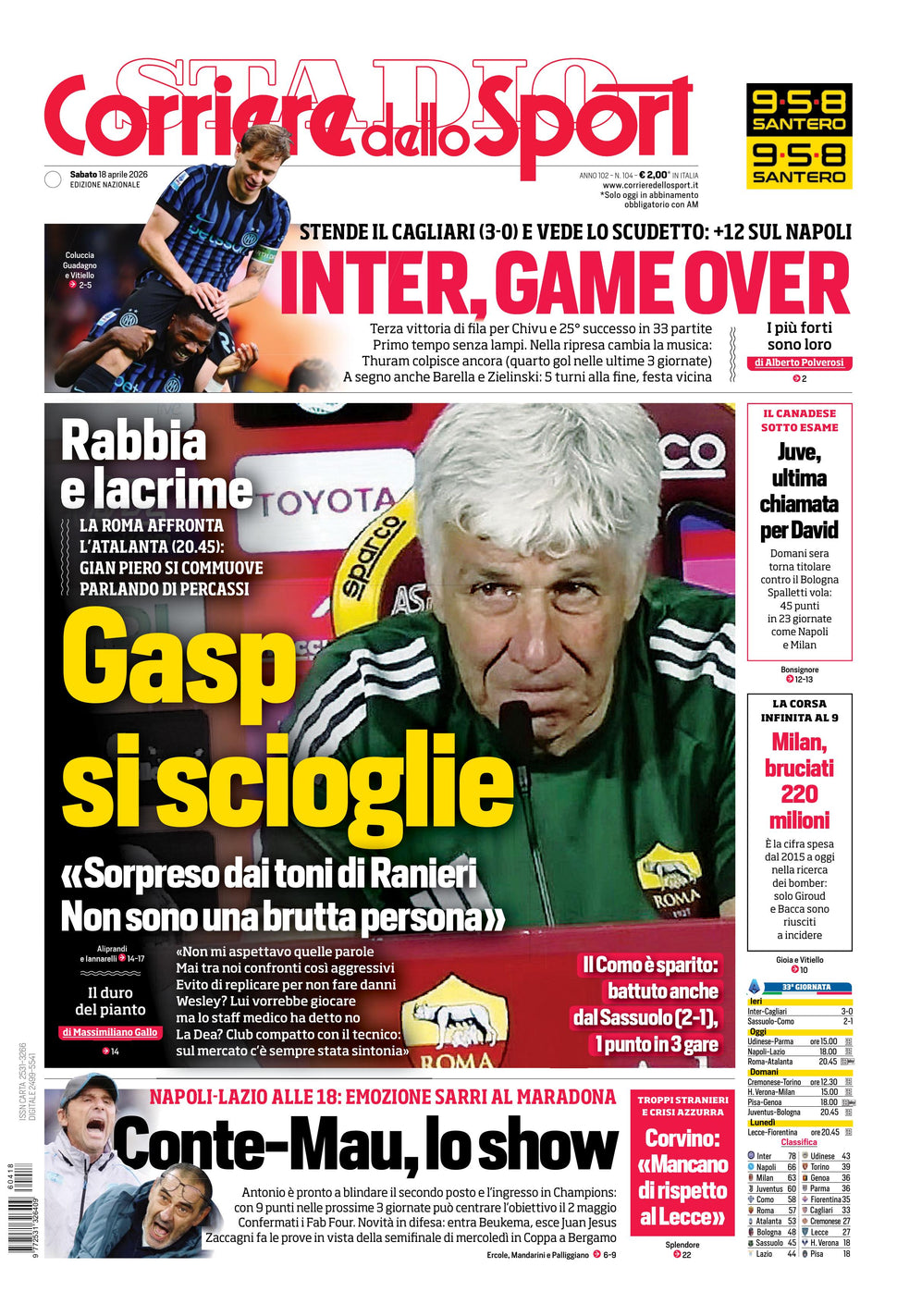 Corriere dello Sport - Nazionale - 30 Giorni