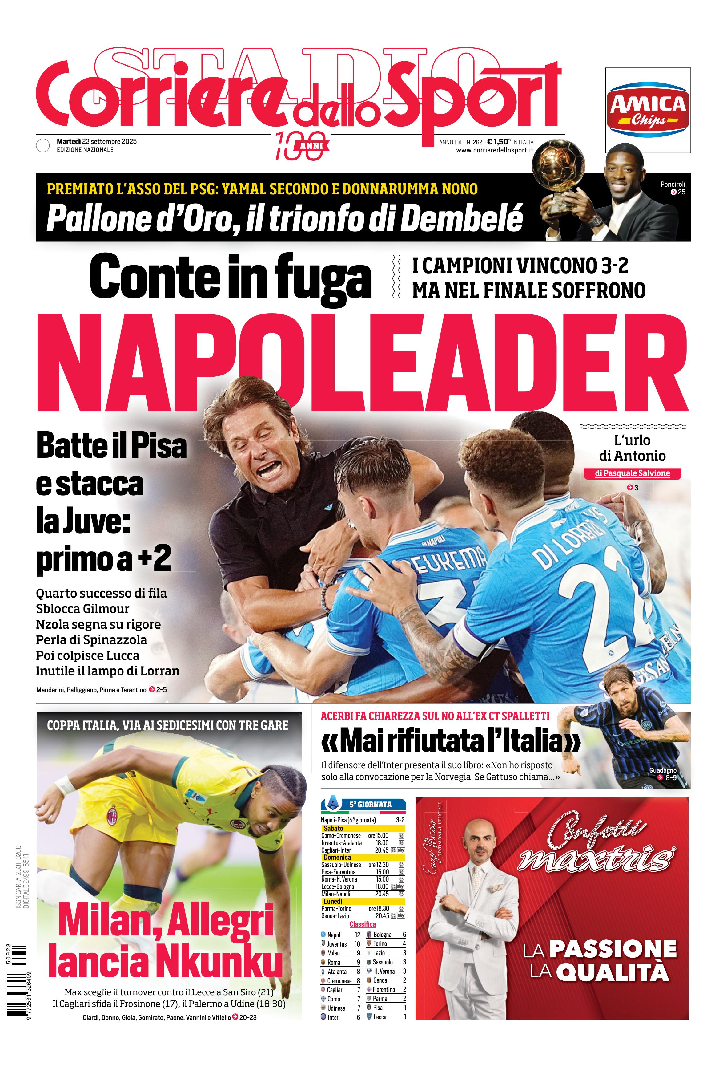 0823 Corriere dello Sport - Nazionale - 7 Giorni