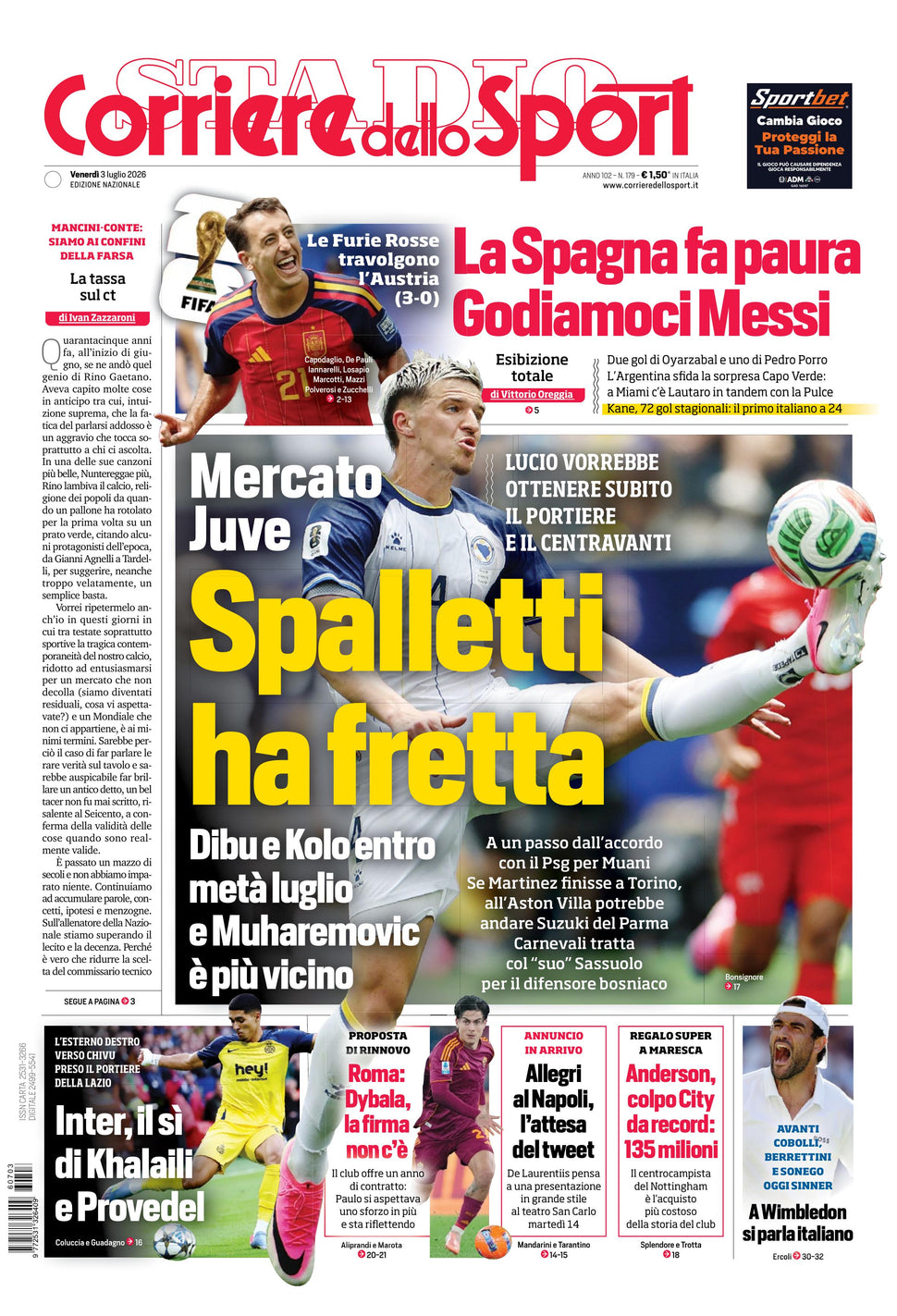 Corriere dello Sport - Nazionale - 30 Giorni