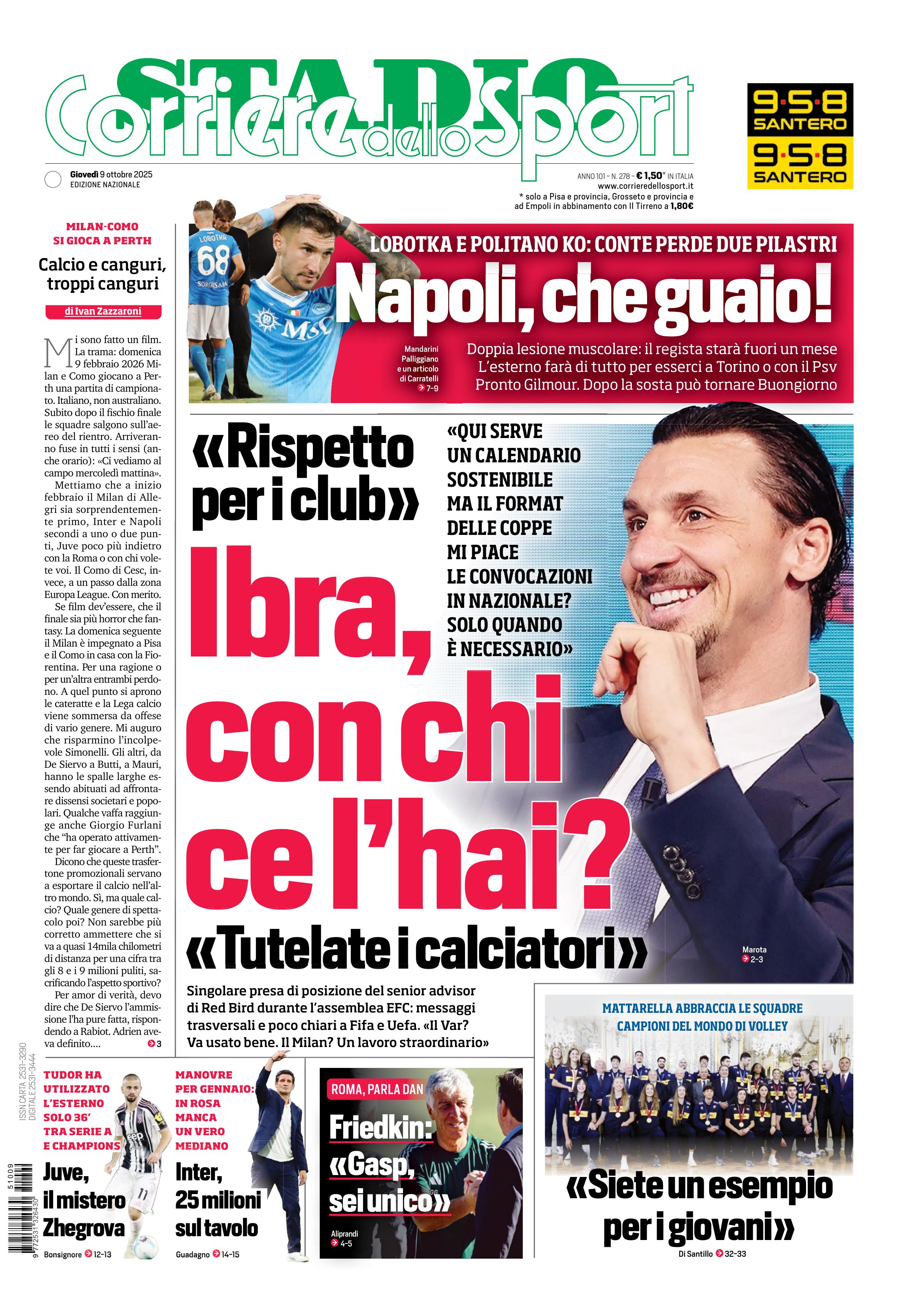 0823 Corriere dello Sport - Stadio - 30 Giorni
