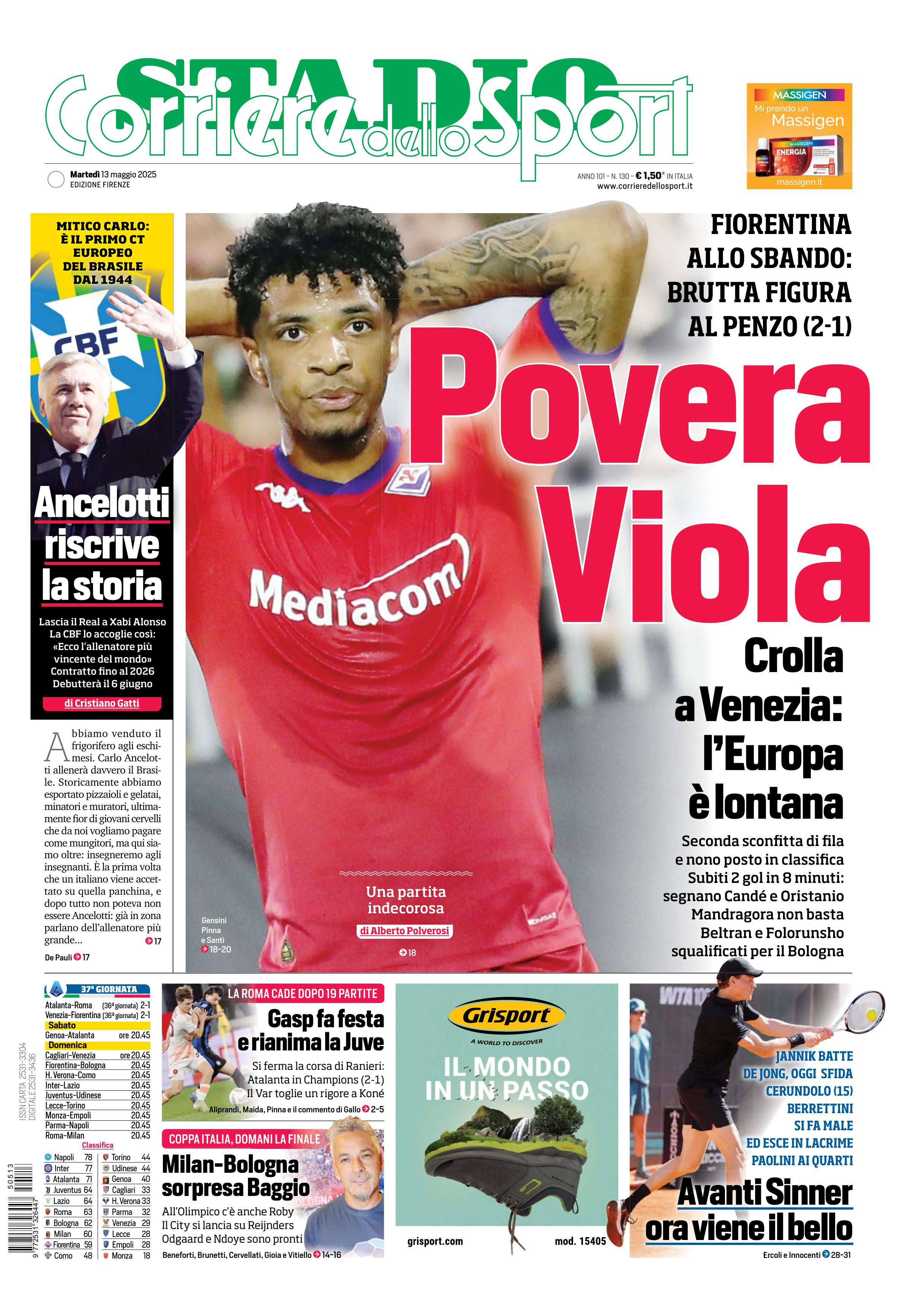 0823 Corriere dello Sport - Firenze - 30 Giorni